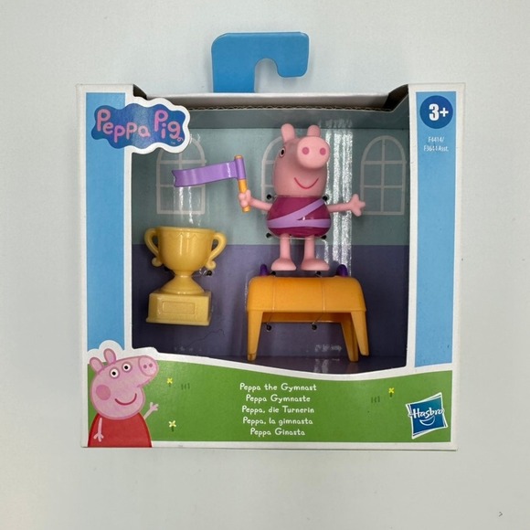 Peppa Pig The Gymnast Figure Toy with Trophy & Vault New In Box Hasbro - Picture 1 of 5